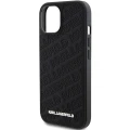 Etui Karl Lagerfeld Quilted K Pattern na iPhone 15 Plus / 14 Plus - czarne