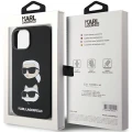 Etui Karl Lagerfeld Silicone Karl&Choupette Head na iPhone 15 Plus / 14 Plus - czarne