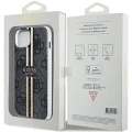 Etui Guess IML 4G Gold Stripe na iPhone 15 Plus / 14 Plus - czarne