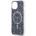 Etui Guess IML GCube MagSafe na iPhone 15 Plus / 14 Plus - czarne