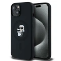Etui Karl Lagerfeld Silicone Karl&Choupette MagSafe na iPhone 15 Plus / 14 Plus - czarne