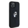 Etui Karl Lagerfeld Silicone Karl&Choupette MagSafe na iPhone 15 Plus / 14 Plus - czarne