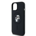 Etui Karl Lagerfeld Silicone Karl&Choupette MagSafe na iPhone 15 Plus / 14 Plus - czarne