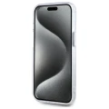 Etui Karl Lagerfeld IML Metal Choupette Head MagSafe na iPhone 15 Plus - białe