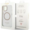 Etui Guess Metal Outline MagSafe na iPhone 15 Plus / 14 Plus - złote