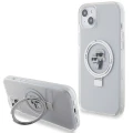 Etui Karl Lagerfeld Ring Stand Karl&Choupettte MagSafe na iPhone 15 Plus / 14 Plus 6.7" - białe
