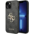 Etui Guess 4G Big Metal Logo na iPhone 15 - szare
