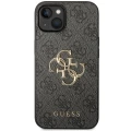 Etui Guess 4G Big Metal Logo na iPhone 15 - szare