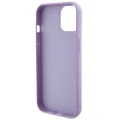 Etui Guess Sequin Script Metal na iPhone 15 - fioletowe