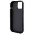 Etui Guess Quilted Metal Logo na iPhone 15 - czarne