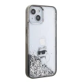 Etui Karl Lagerfeld Liquid Glitter Choupette do iPhone 15 - przezroczyste