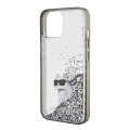 Etui Karl Lagerfeld Liquid Glitter Choupette do iPhone 15 - przezroczyste