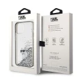 Etui Karl Lagerfeld Liquid Glitter Choupette do iPhone 15 - przezroczyste