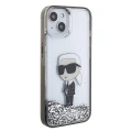 Etui Karl Lagerfeld Liquid Glitter Ikonik do iPhone 15 - przezroczyste