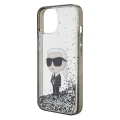 Etui Karl Lagerfeld Liquid Glitter Ikonik do iPhone 15 - przezroczyste