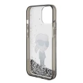 Etui Karl Lagerfeld Liquid Glitter Ikonik do iPhone 15 - przezroczyste