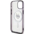 Etui Karl Lagerfeld IML Choupette's Head MagSafe do iPhone 15 - przezroczyste