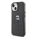 Etui Karl Lagerfeld IML Ikonik MagSafe do iPhone 15 - czarne