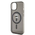 Etui Karl Lagerfeld IML Ikonik MagSafe do iPhone 15 - czarne