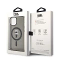 Etui Karl Lagerfeld IML Ikonik MagSafe do iPhone 15 - czarne