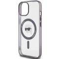 Etui Karl Lagerfeld IML Karl's Head MagSafe do iPhone 15 - przezroczyste