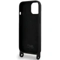 Etui Karl Lagerfeld Crossbody Silicone Choupette do iPhone 15 - czarne