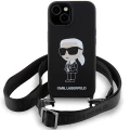 Etui Karl Lagerfeld Crossbody Silicone Ikonik do iPhone 15 - czarne