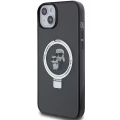 Etui Karl Lagerfeld Ring Stand Karl&Choupettte MagSafe do iPhone 15 - czarne