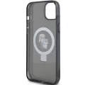 Etui Karl Lagerfeld Ring Stand Karl&Choupettte MagSafe do iPhone 15 - czarne