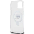 Etui Karl Lagerfeld Ring Stand Karl Head MagSafe do iPhone 15 - białe