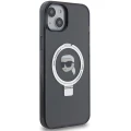 Etui Karl Lagerfeld Ring Stand Karl Head MagSafe do iPhone 15 - czarne