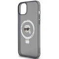 Etui Karl Lagerfeld Ring Stand Karl Head MagSafe do iPhone 15 - czarne