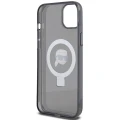 Etui Karl Lagerfeld Ring Stand Karl Head MagSafe do iPhone 15 - czarne