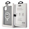 Etui Karl Lagerfeld Ring Stand Karl Head MagSafe do iPhone 15 - czarne