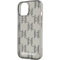 Etui Karl Lagerfeld IML Mono KL Pattern & Cord na iPhone 15 / 14 / 13 - czarne