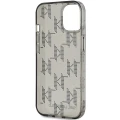 Etui Karl Lagerfeld IML Mono KL Pattern & Cord na iPhone 15 / 14 / 13 - czarne