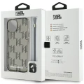 Etui Karl Lagerfeld IML Mono KL Pattern & Cord na iPhone 15 / 14 / 13 - czarne