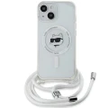 Etui Karl Lagerfeld IML Choupette Head&Cord MagSafe na iPhone 15 / 14 / 13 - przezroczyste