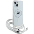 Etui Karl Lagerfeld IML Choupette Head&Cord MagSafe na iPhone 15 / 14 / 13 - przezroczyste