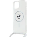 Etui Karl Lagerfeld IML Choupette Head&Cord MagSafe na iPhone 15 / 14 / 13 - przezroczyste