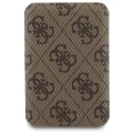 Zestaw etui Guess 4G Metal Logo na iPhone 15 + powerbank 5000mAh MagSafe - brązowy