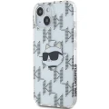 Etui Karl Lagerfeld IML Choupette Head & Monogram na iPhone 15 / 14 / 13 - przezroczyste