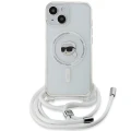 Etui Karl Lagerfeld Crossbody IML Karl Head MagSafe na iPhone 15 / 14 / 13 - przezroczyste