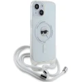 Etui Karl Lagerfeld Crossbody IML Karl Head MagSafe na iPhone 15 / 14 / 13 - przezroczyste