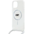 Etui Karl Lagerfeld Crossbody IML Karl Head MagSafe na iPhone 15 / 14 / 13 - przezroczyste