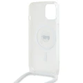 Etui Karl Lagerfeld Crossbody IML Karl Head MagSafe na iPhone 15 / 14 / 13 - przezroczyste
