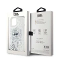 Etui Karl Lagerfeld Liquid Glitter Choupette Head MagSafe na iPhone 15 / 14 / 13 - przezroczyste