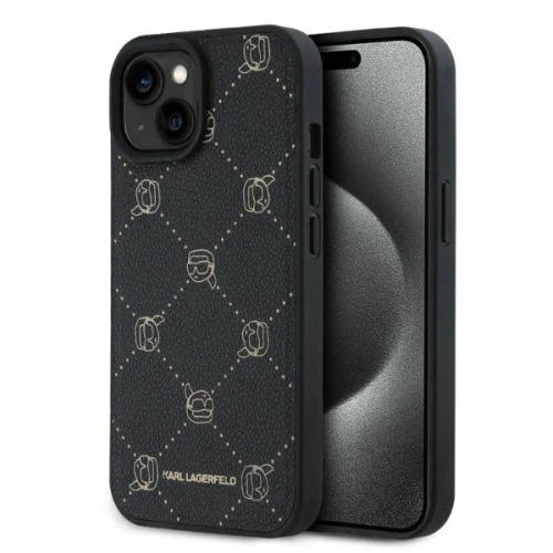 Etui Karl Lagerfeld Magsafe Karl Head na iPhone 15 - czarne