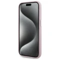 Etui Karl Lagerfeld FW Metal Plate MagSafe na iPhone 15  Pro - różowe