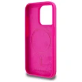Etui Karl Lagerfeld Silicone Karl Head Print MagSafe na iPhone 15  Pro 6.1" - fuksja